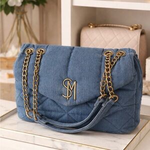Denim Steve Madden Quilted Handbag